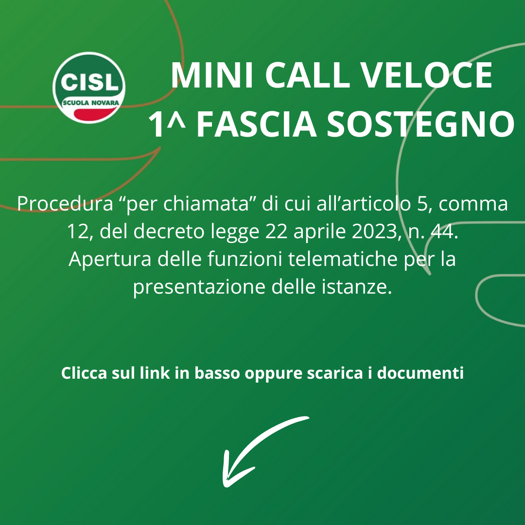 MINI CALL VELOCE 1 FASCIA SOSTEGNO