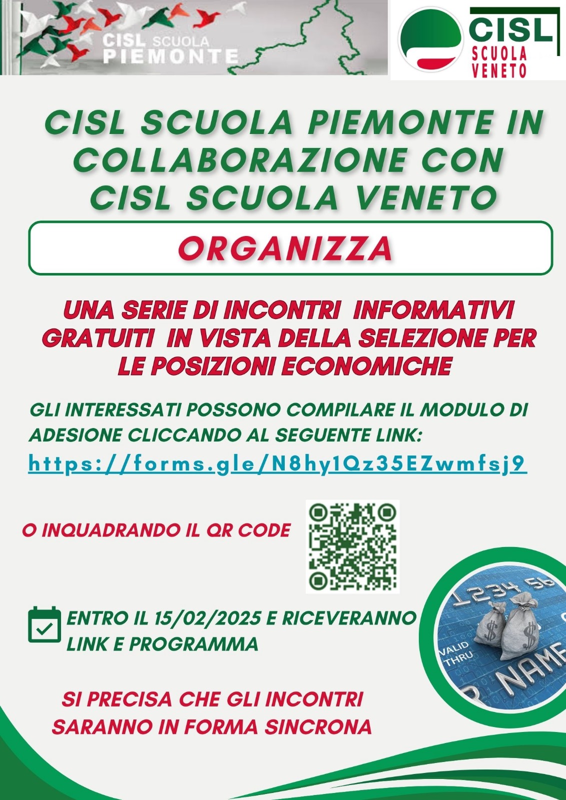 CISL Scuola Piemonte Corso gratuito posizioni economiche ATA